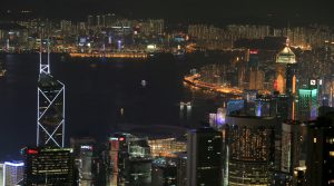 Honk Kong Airport Honk Kong by Night from Peak